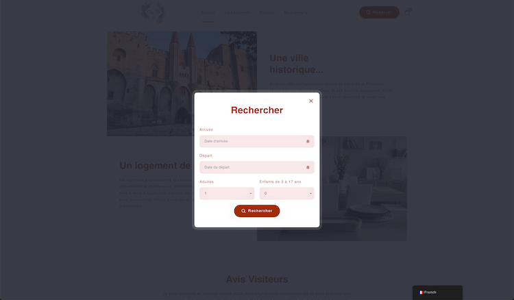 Système de réservation Chez Flo