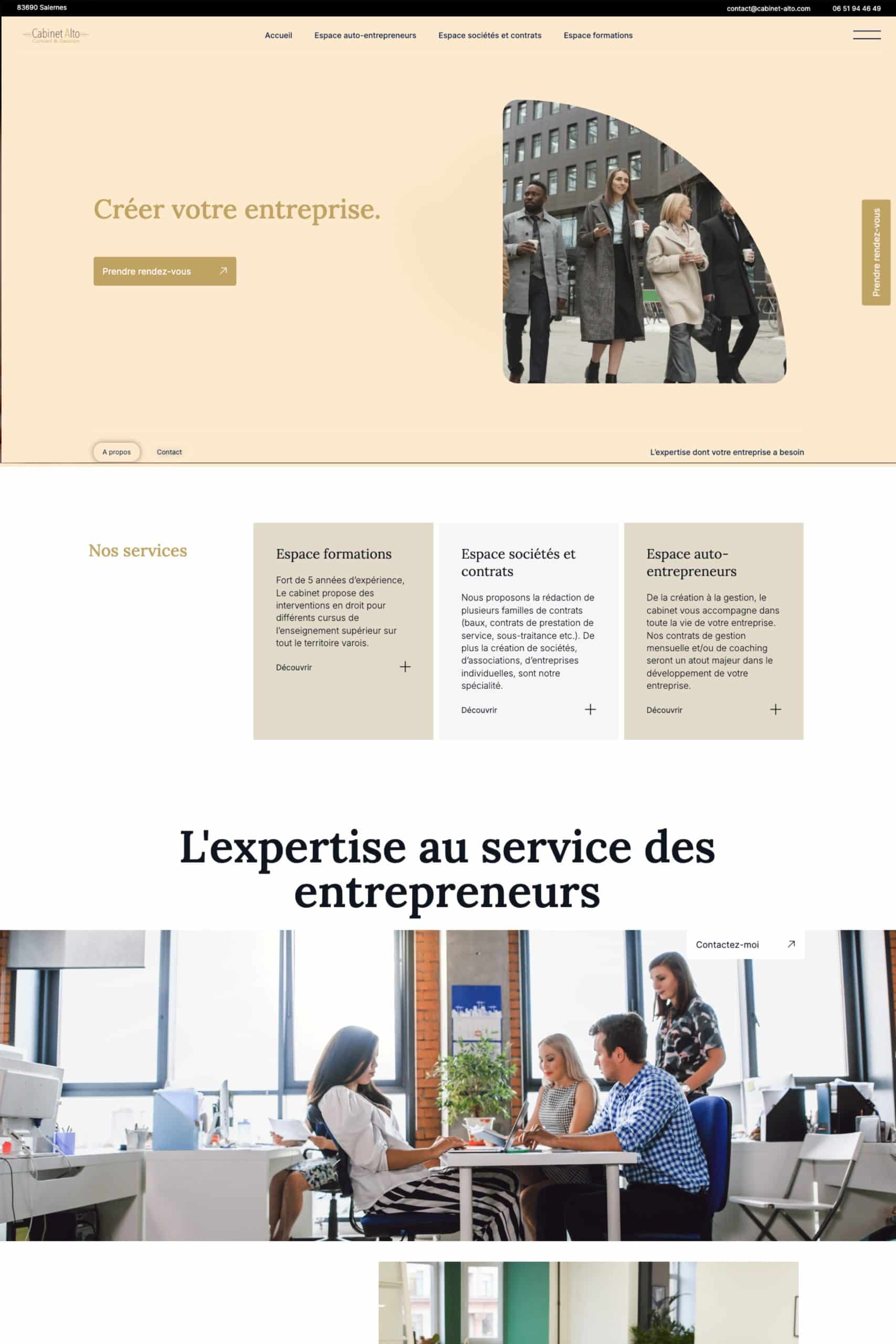 Réalisation d’un site vitrine WordPress pour un cabinet d’avocat