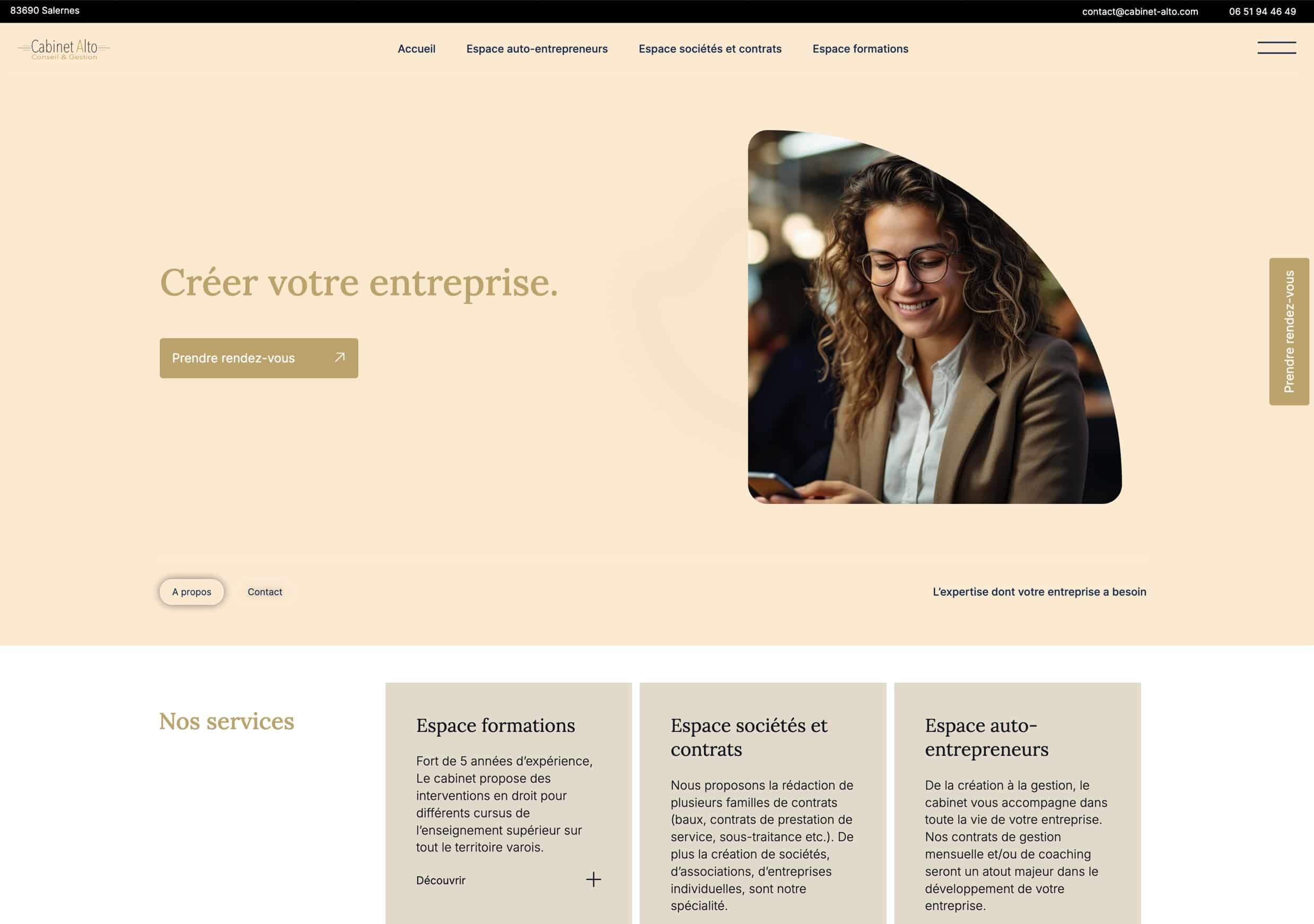 Réalisation d’un site vitrine WordPress pour une entreprise