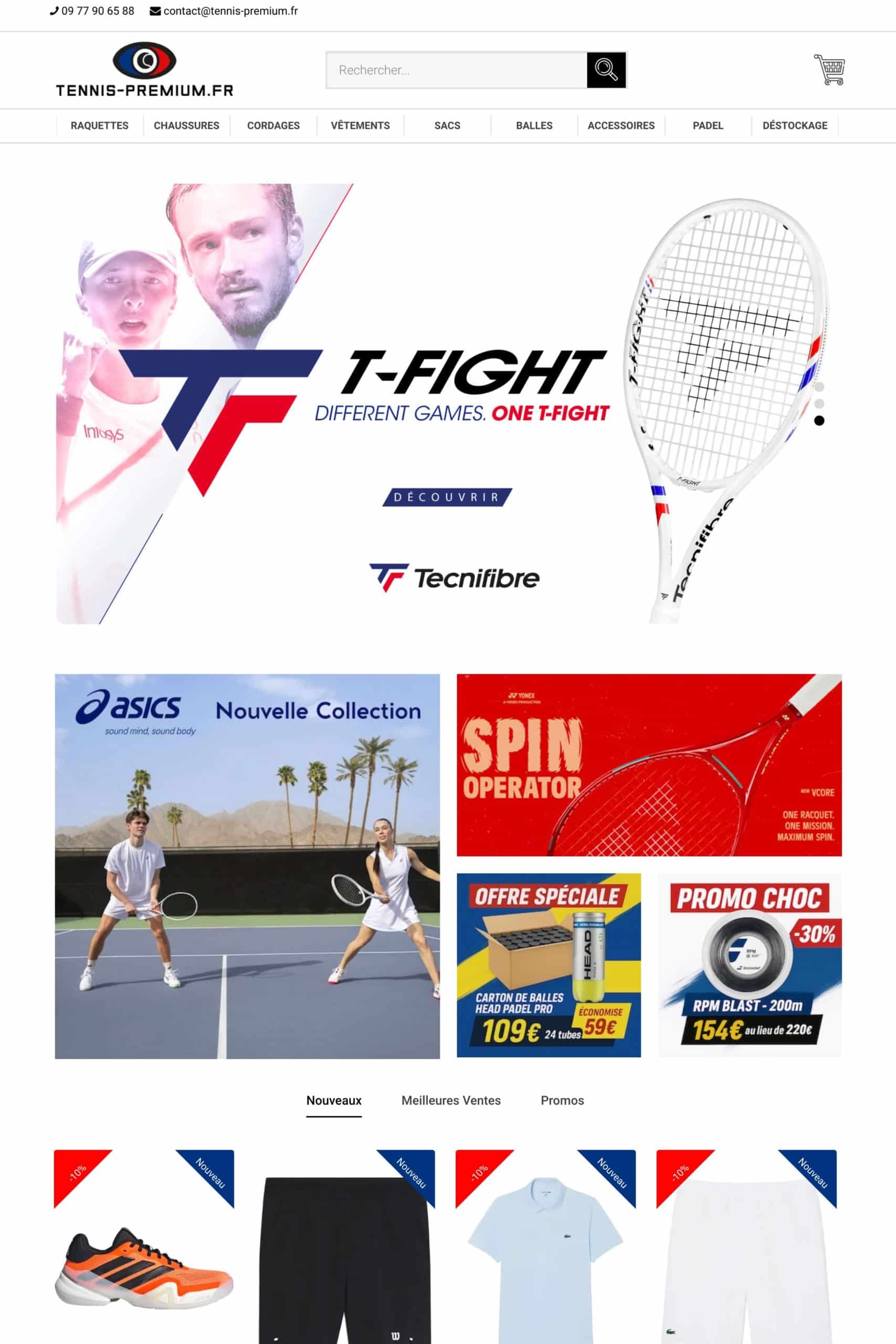 Réalisation d’un site marchand PrestaShop spécialisé dans la vente d’articles de sport en ligne