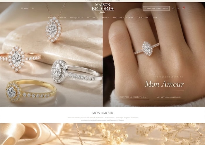 Réalisation du site Maison Beloria par Apollo COM